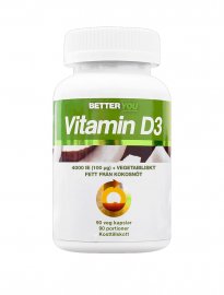 Better You Vitamin D3 4000IE + MCT-FETT 90 Kapslar