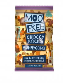 Moo free choccy Rocks bonnycomb vegan choklad barn