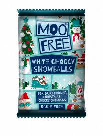 MooFree mjölkfri choklad vegan white choccy snowballs
