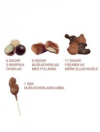 Chokladkalender, ekologisk choklad, Saveurs et Natures