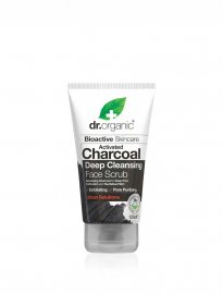 Dr Organic face scrub activated charcoal aktivt kol