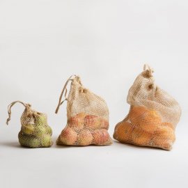 OMOM nätpåse frukt grönt jute large