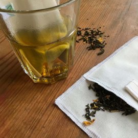 Ekologiska återanvändsningsbara flergångsfilter tepåsar / tefilter