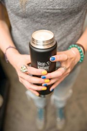 Klean kanteen 592 ml wide isolerad rostfri termos wild orchid