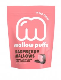 Mallow puff hallon raspberry vegan marsmallows