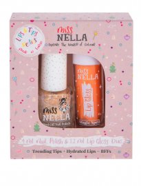 Miss Nella giftfritt nagellack för baren lipgloss