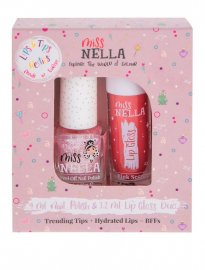 Miss Nella giftfritt nagellack för baren lipgloss