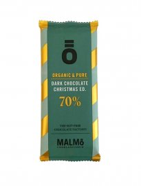 Ekologisk mjölkchoklad christmas, 70%, 55 g – Malmö Chokladfabrik