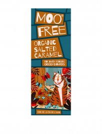 MooFree ekologisk mjölkfri choklad sea salt caramel