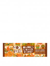 Moo free choklad mjölkfri vegan glutenfri chocolate bar orange caramel crunch