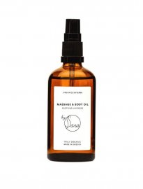 organics by sara massage body oil lavender