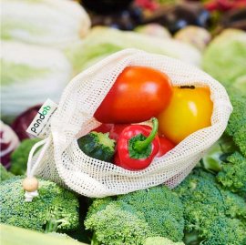 Pandoo Ekologisk nätpåse för frukt & grönt 3-pack