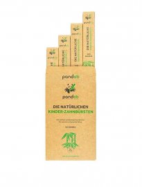 Pandoo tandborste för barn i bambu 4-pack