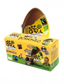 Ponchito ekologiska överaskningsägg choklad ägg