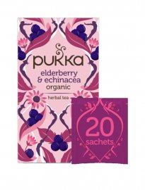 PUKKA Elderberry & Echinacea, 20 tepåsar