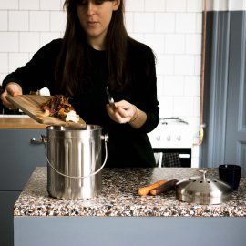 Pulito komposthink i rostfritt stål