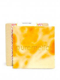 Puremetics naturlig fast schampotvål bar gurkmeja