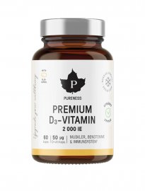 Pureness Premium D3-vitamin 2000 IE 60 kaps