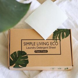 Tvättmedelsark tvättmedel papper Simple living eco