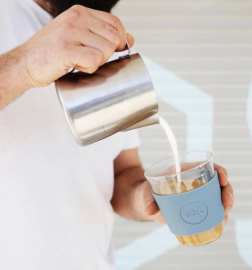 SOL Cups kaffemugg  glas och silikon 236 ml