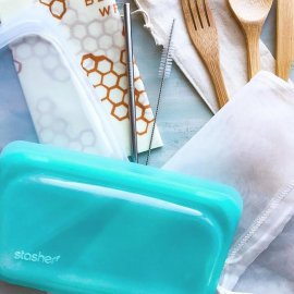 Stasher bag förvaringspåse i silikon, plastfri i flera färger