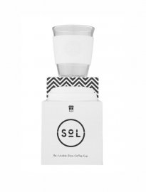 SOL Cups kaffemugg  glas och silikon 354 ml