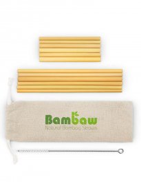 Bambaw sugrör i bambu