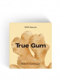 True Gum naturligt vegan tuggummi ginger tumeric