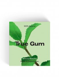 True Gum naturligt vegan tuggummi mint matcha