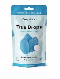 True Gum True Drops halstabletter naturligt vegan mint pepparmint mentol