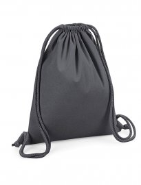 Ekologisk gympapåse / ryggsäck, Graphite Grey - Westford Mill