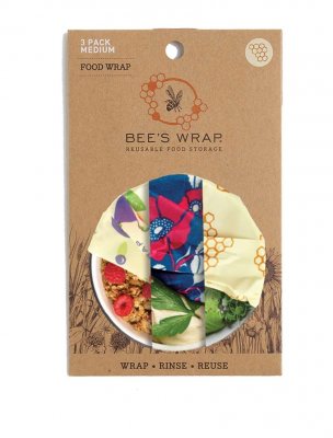 Bee's Wrap naturlig folie 3 pack medium mix
