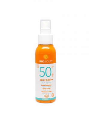 Biosolis ekologiskt solskydd solkräm spray SPF 50