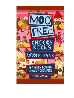 Moo free choccy Rocks biscuit vegan choklad barn