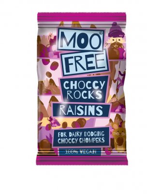Moo free choccy Rocks raisin veMoo free choccy Rocks raisin vegan choklad barngan choklad barn