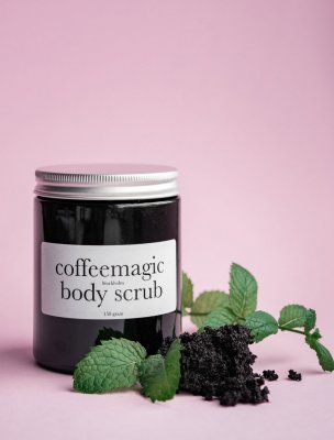 Coffeemagic ekologisk kaffeskrubb på kaffesump