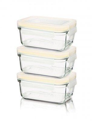 Glasslock giftfri matlåda i glas baby meal set