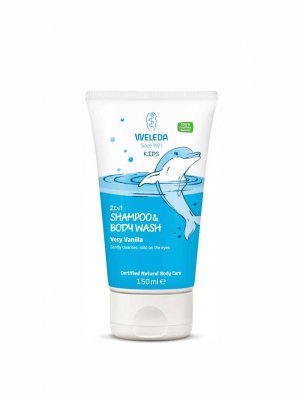 Kids Shampoo & Body Wash, Very Vanilla, 150 ml - Weleda