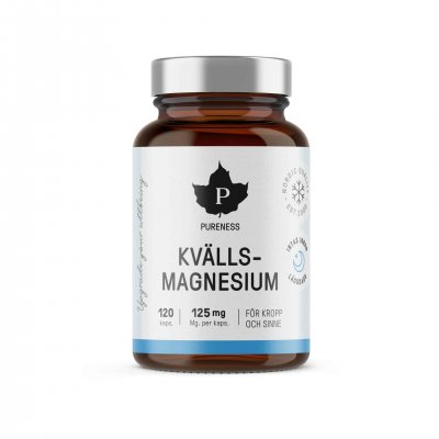 Pureness Kvällsmagnesium, 120 Kapslar