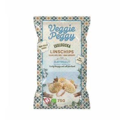 Ekologiska linschips veggie peggy vegan glutenfritt