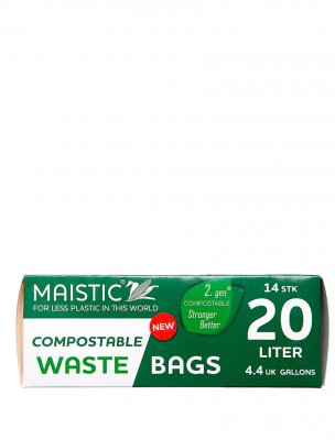 Maistic miljövänliga avfallspåsar 20 liter