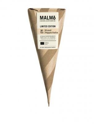 Malmö Chokladfabrik Ekologisk och rättvis chokladstrut Blond pepparkaka