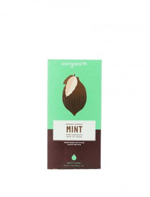 Loving Earth raw choklad mörk 72% mint