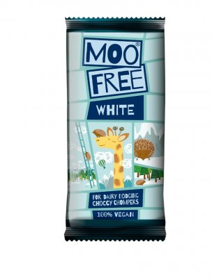 Moo free mjölkfri choklad white vit choklad