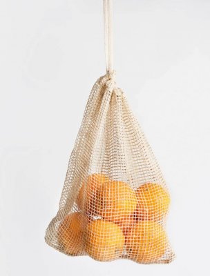 OMOM nätpåse frukt grönt jute large stor