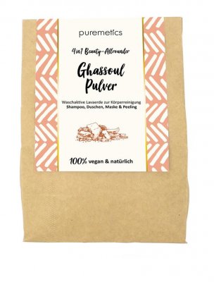 Puremetics Ghassoul pulver lera lava