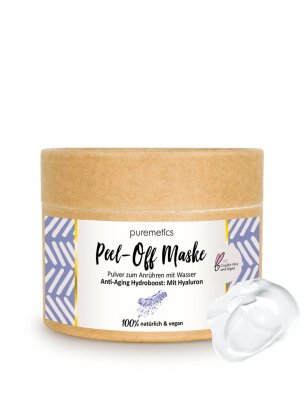 Puremetics naturlig peel-off mask anti age hyaluronsyra age