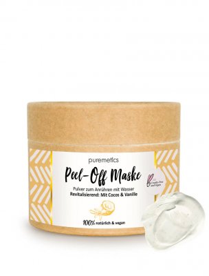 Puremetics naturlig peel-off mask coconut vanilla kokos vanilj
