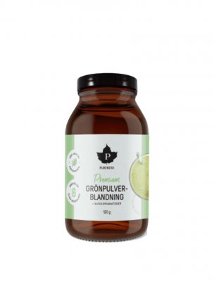 Pureness Premium Grönpulverblanding + Mjölksyrabakterier 120g