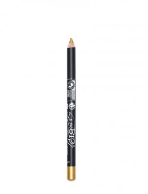 puroBIO cosmetic ekologisk eyeliner kajal guld brass